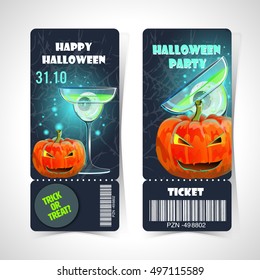 ticket halloween party.Happy Halloween