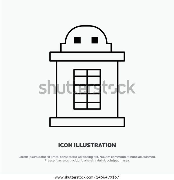 Ticket, House, Train Line Icon Vector. Vector\
Icon Template\
background
