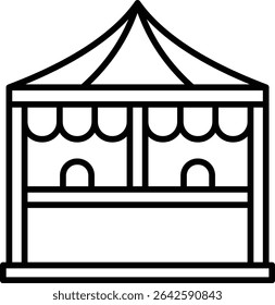 Ticket house vector icon. Can be used for printing, mobile and web applications.