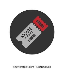 Ticket Icon. Access Card Simple Vector Sign . Passed Symbol for Website Design, Web Button or Mobile App.