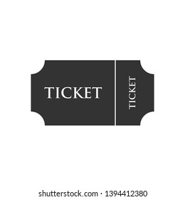 Ticket Icon. Admission, Pass or Entrance Equipment Illustration As A Simple Vector Sign & Trendy Symbol for Design and Websites, Presentation or Mobile Application.