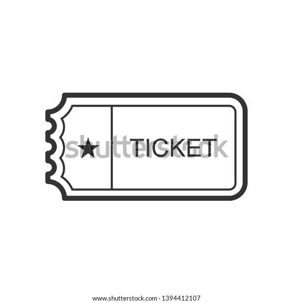 Ticket Icon.\
Admission, Pass or Entrance Equipment Illustration As A Simple\
Vector Sign & Trendy Symbol for Design and Websites,\
Presentation or Mobile\
Application.