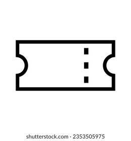 Ticket icon. Airline ticket icon. Vector.