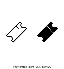 Ticket icon for apps and web sites