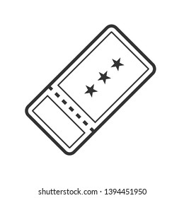 Ticket Icon. Authorization, Permit Sign. Applied as Trendy Symbol for Design Elements, Websites, Presentation and Application - Vector. 