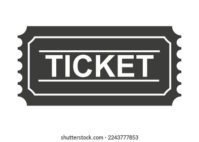 Ticket Icon. Cinema Ticket . Vector Illustration