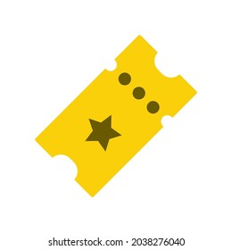 ticket icon of color style design vector illustration