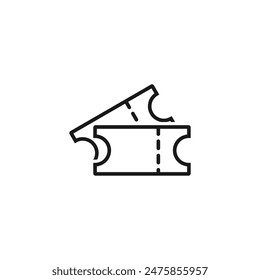 Ticket Icon. Coupon Icon. Icon