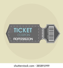 Ticket icon design 