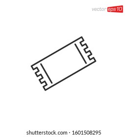 Ticket Icon Design Illustration Vector