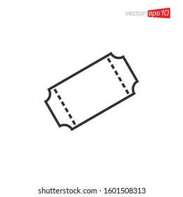Ticket Icon Design Illustration Vector