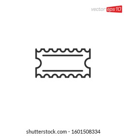 Ticket Icon Design Illustration Vector