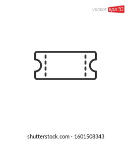 Ticket Icon Design Illustration Vector