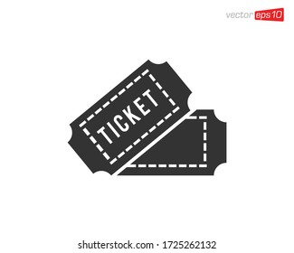 Ticket Icon Design Illustration Vector