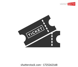 Ticket Icon Design Illustration Vector