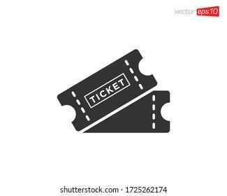 Ticket Icon Design Illustration Vector