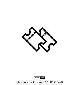 ticket icon, design inspiration vector template for interface and any purpose
