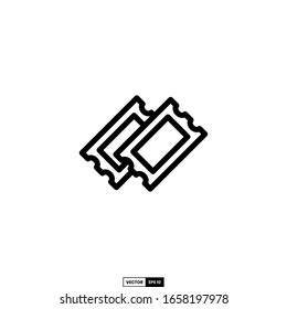 ticket icon, design inspiration vector template for interface and any purpose
