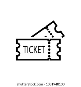ticket icon design template vector