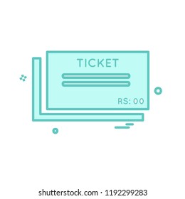 Ticket icon design vector