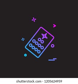 Ticket icon design vector