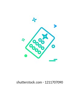 Ticket icon design vector