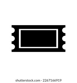 Ticket Icon Design Vector Symbol Coupon in white background
