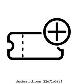 Ticket Icon Design Vector Symbol Coupon in white background