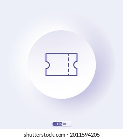 ticket icon. e-commerce icons. Сollection of web icons for online store, such as discounts, delivery, contacts, payment, app store, shopping cart.