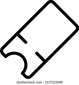 Ticket Icon, E-Commerce Sign And Symbol Isolated On White Background.
