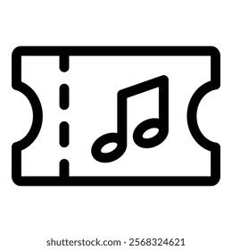 Ticket Icon Element For Design