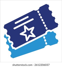 Ticket Icon Element For Design