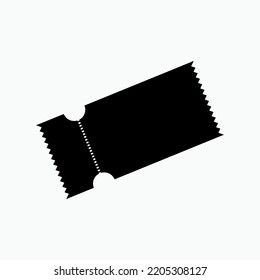 Ticket Icon. Entry Permissions, Access Symbols - Vector.