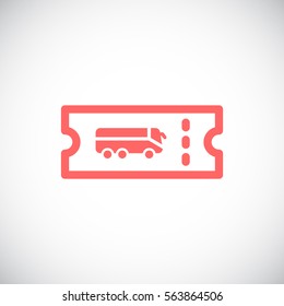  Ticket icon flat .