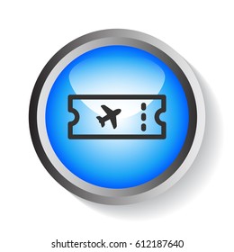  Ticket icon flat .