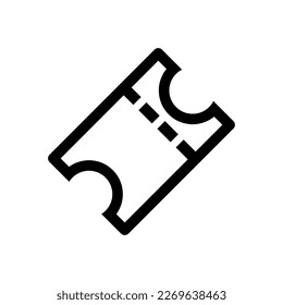 Icono de boleto plano. ilustración de diseño sobre fondo blanco..eps