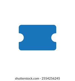 Ticket icon Flat line illustration