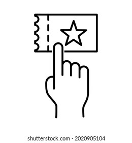Icono de vale. Pictograma plano para web. Icono de línea. Sencillo símbolo aislado en el fondo blanco. Pasos de vector de contorno10