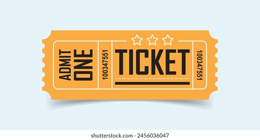 Ticket icon in flat style. Coupon vector illustration on isolated background. Voucher sign business concept.