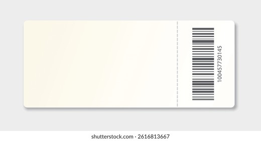 Ticket icon in flat style. Coupon vector illustration on isolated background. Voucher sign business concept.