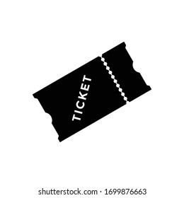 Ticket icon flat vector design