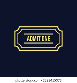 Icono de tickets ilustración vectorial plana.