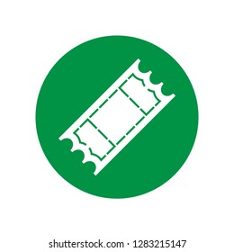 Ticket Icon. Free Pass  Vector Illustration Sign & Symbol Logo Template.