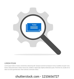 Ticket Icon - Free vector icon