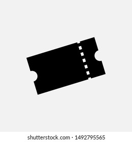 Ticket Icon. Gate Entry Coupon,  Permission Symbol for Design, Presentation, Website or Apps Elements - Vector. Logo Template.