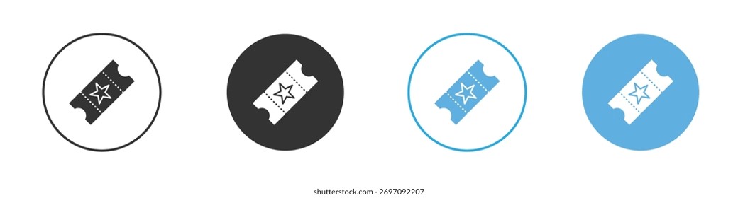 Ícone Tíquete. Modelo de design de ícone gráfico