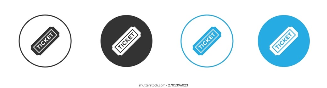 Ticket icon. Graphic icon design template