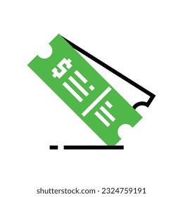 Ticket icon illustration design. Vector design