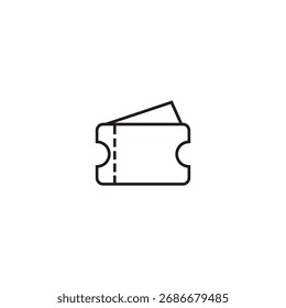 Icono de ticket Ilustración Elemento Diseño 