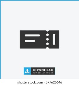 ticket icon illustration isolated vector sign symbol